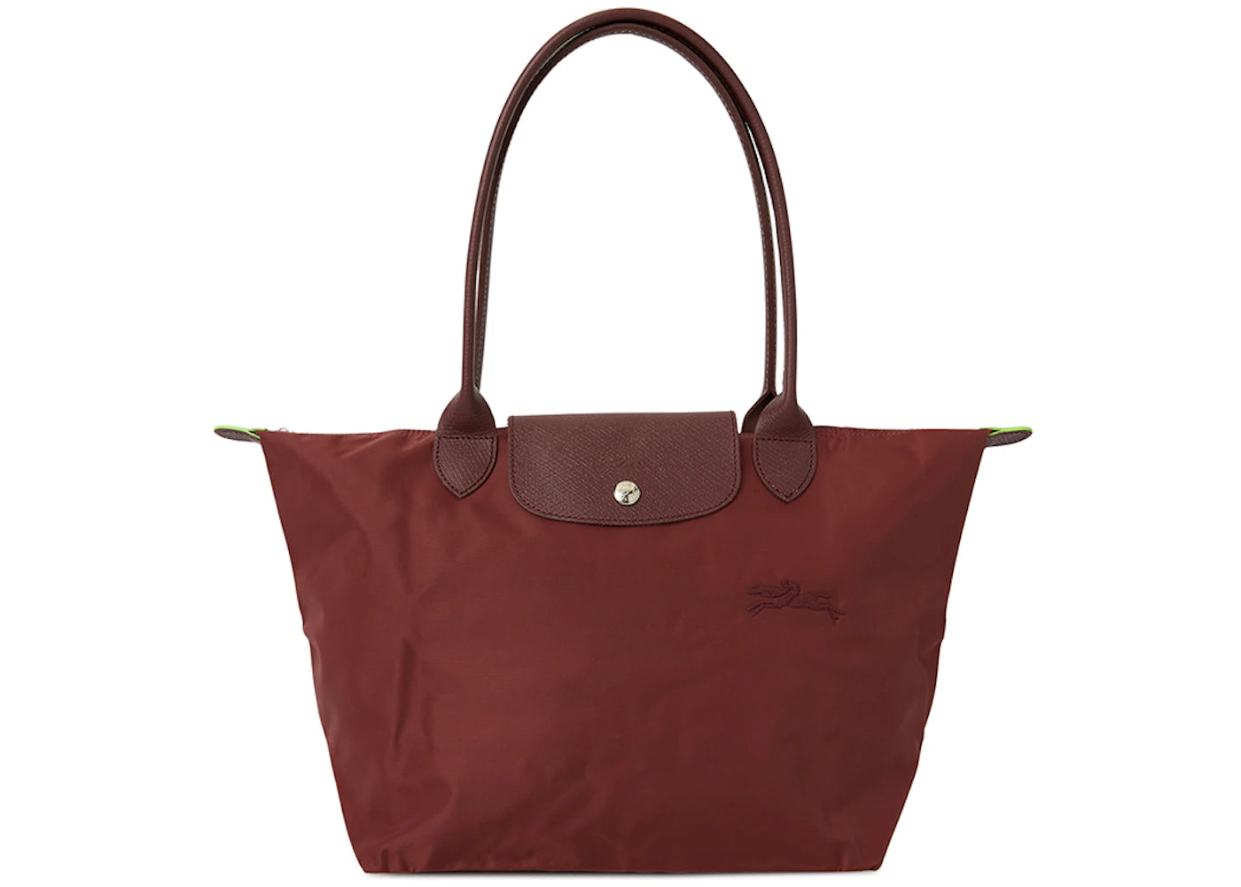 Longchamp Le Pliage Green M Shoulder Bag-Wine