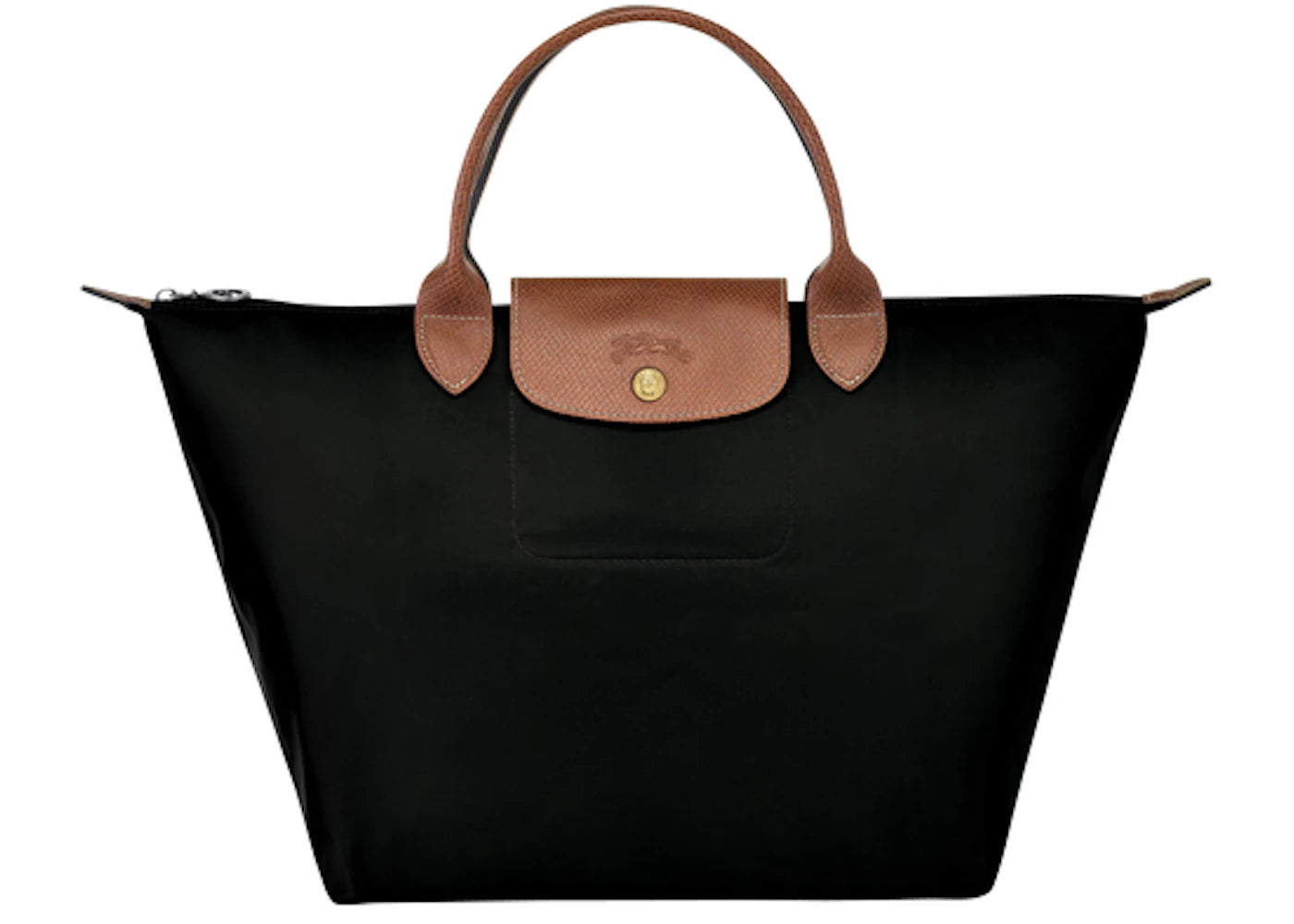 Longchamp Le Pliage Top Handle Bag-M Black