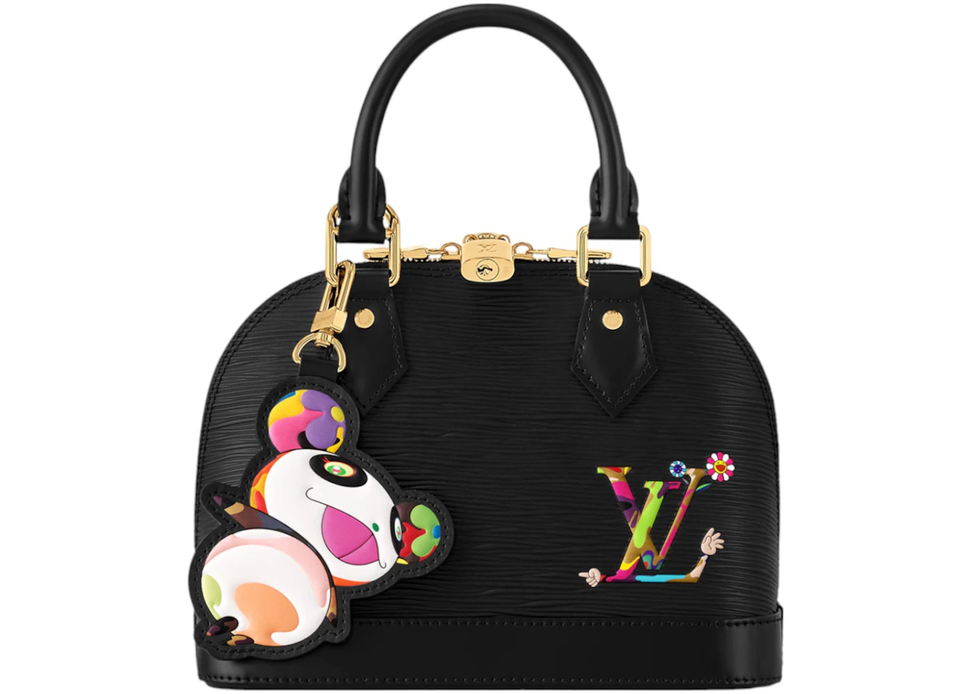 Louis Vuitton x Takashi Murakami Alma-BB Black