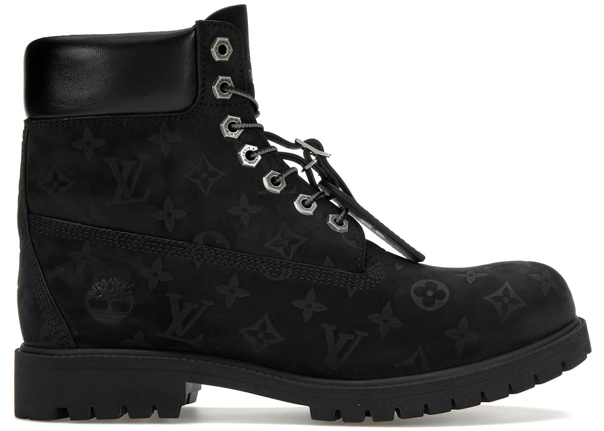 Louis Vuitton Timberland 6 Inch Ankle Boot Black Monogram - main view