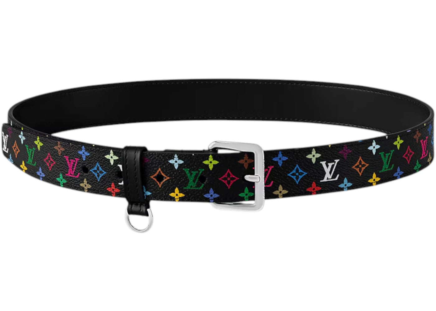 Louis Vuitton x Takashi Murakami LV D-Ring 30mm Belt-Black Multicolored
