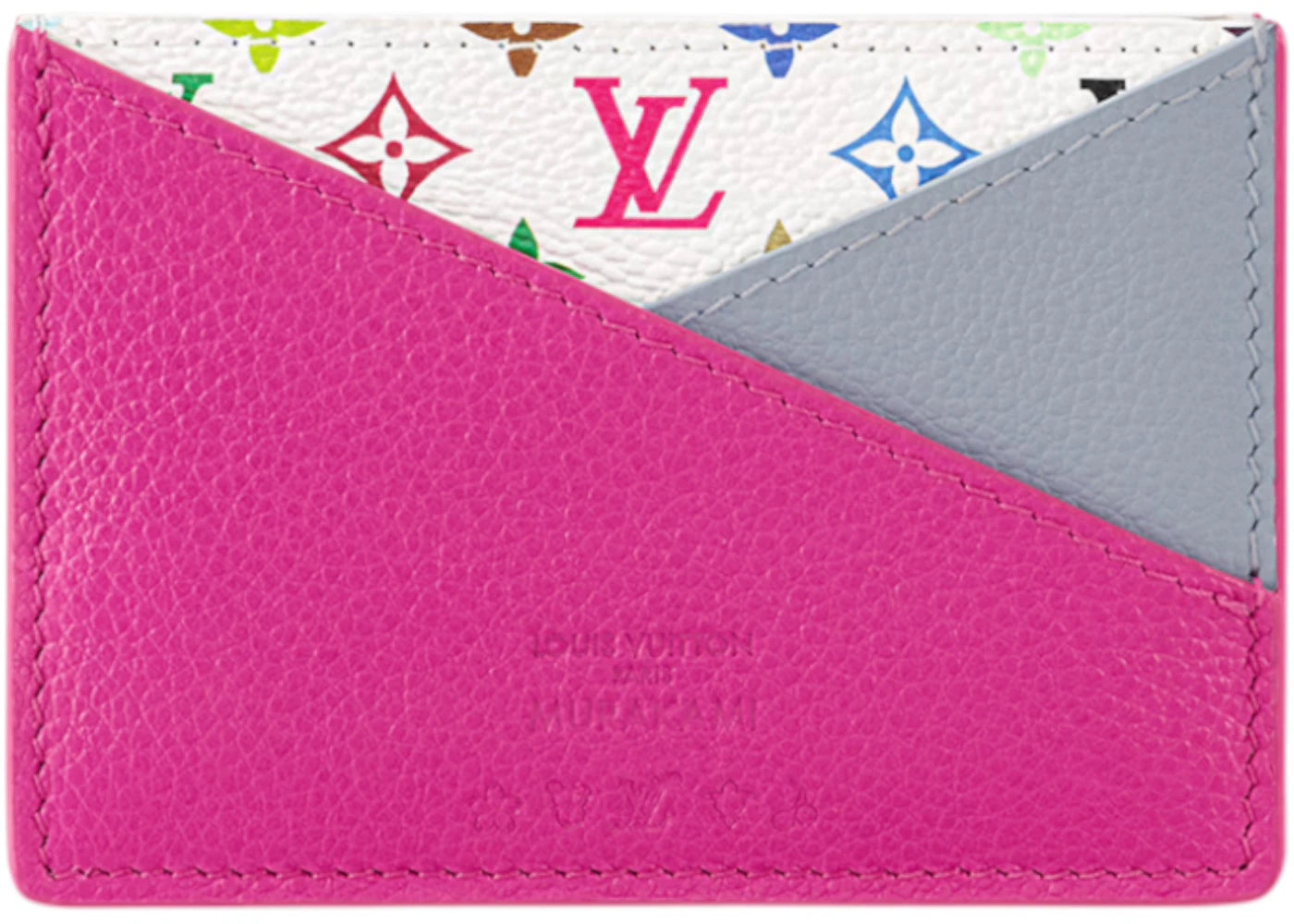 Porte-cartes croisé Louis Vuitton x Takashi Murakami - Multicolore/Bleu Kabira/Rose