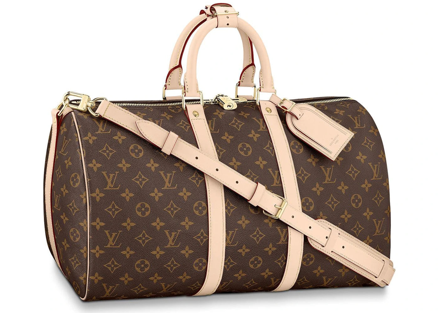 Louis Vuitton Keepall Bandouliere Monogram 45 Brown - main view