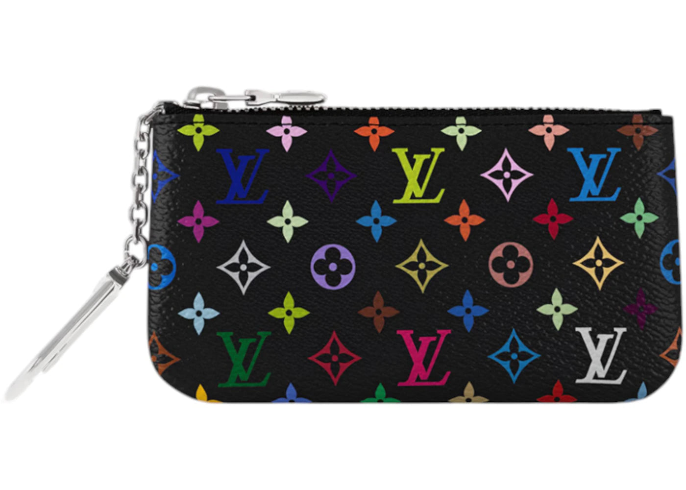 Louis Vuitton x Takashi Murakami Key Pouch-Black Multicolored