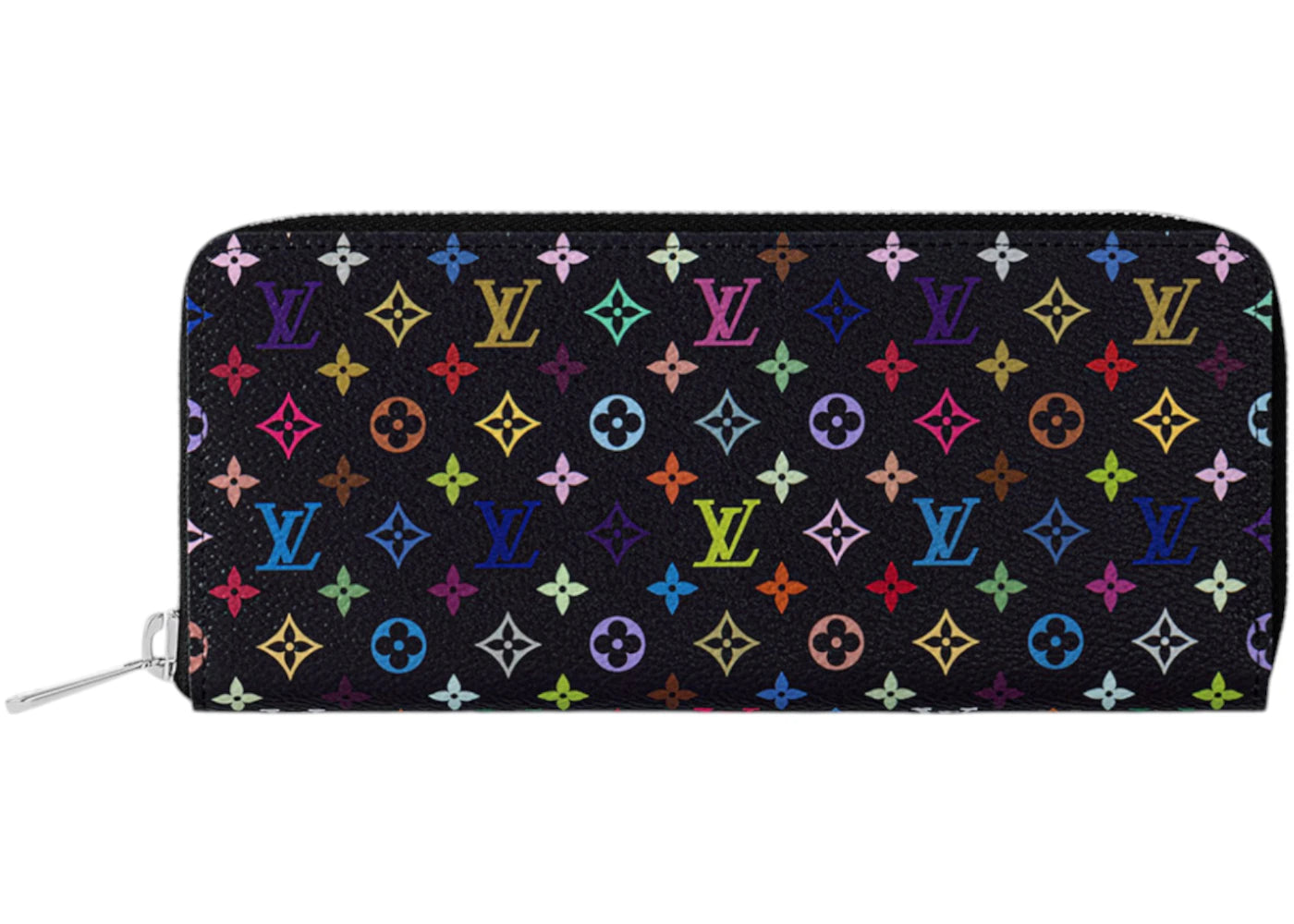 Louis Vuitton x Takashi Murakami Clemence Wallet-Black Multicolored