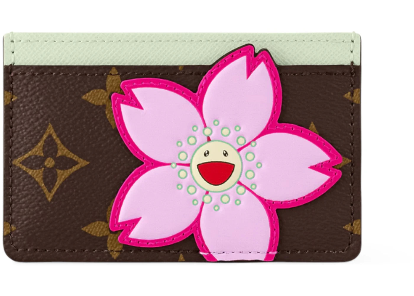 Louis Vuitton x Takashi Murakami Card Holder-Sakura Brown