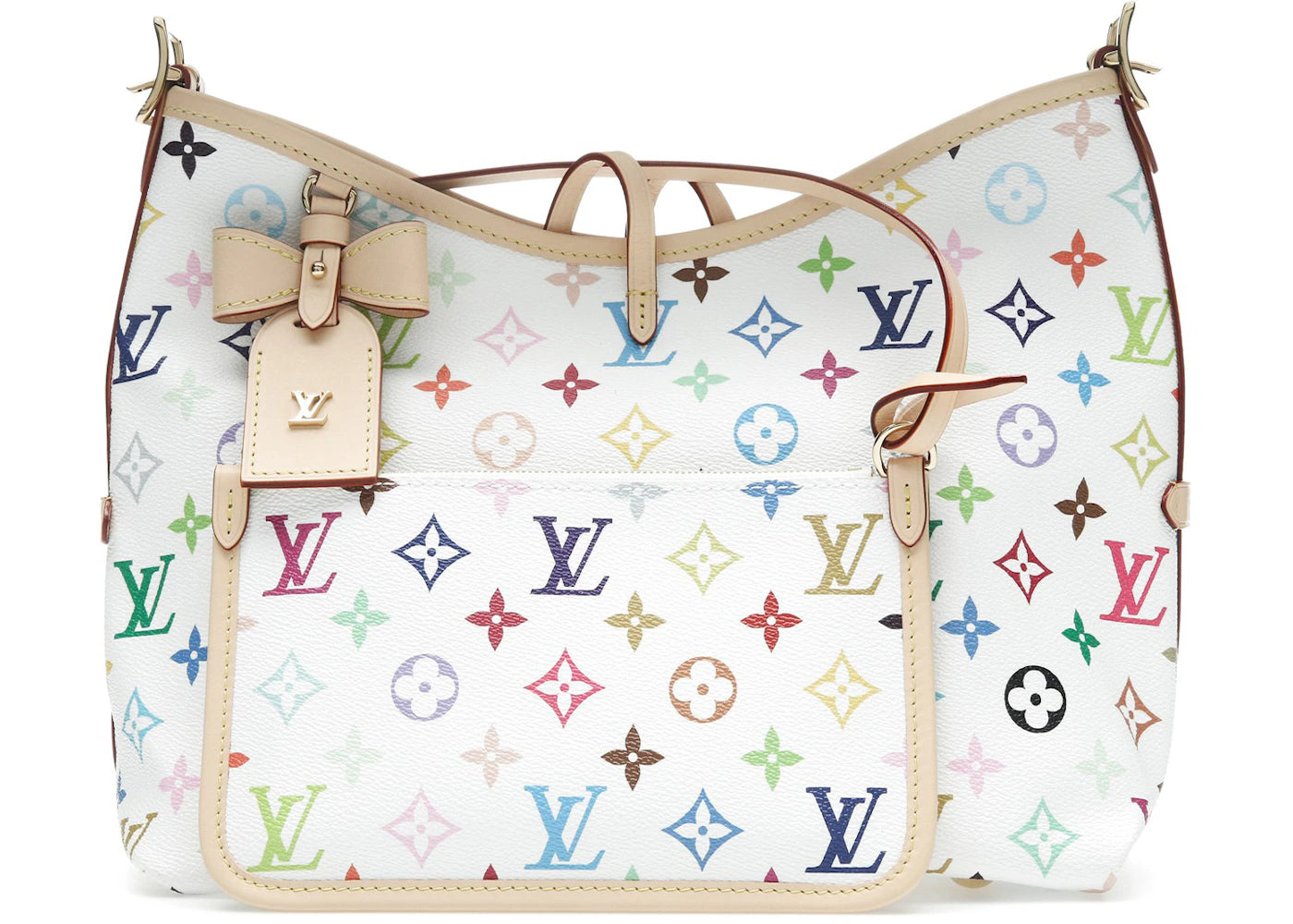 Louis Vuitton x Takashi Murakami CarryAll-PM White Multicolored