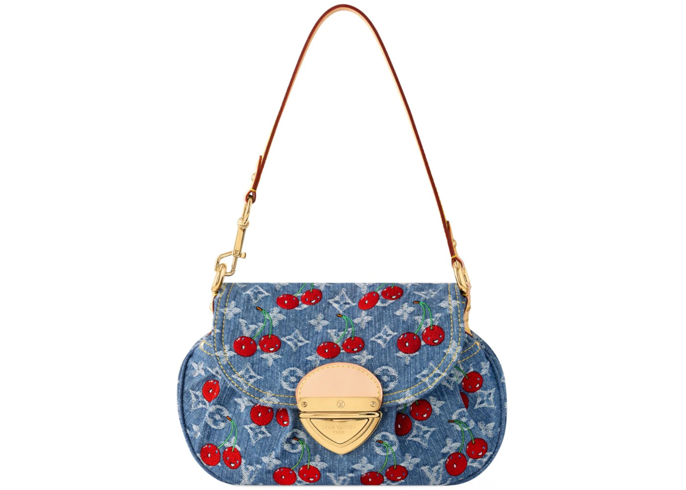 Louis Vuitton x Takashi Murakami Cherry Sunset Denim Monogram - main view