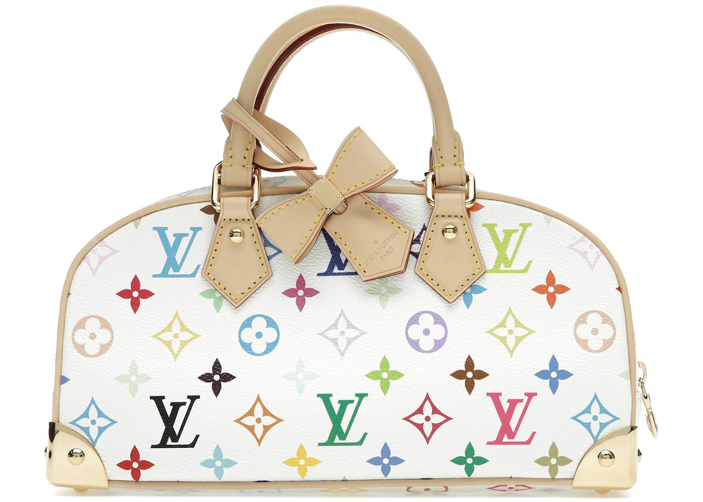 Louis Vuitton x Takashi Murakami Handbag East West-White Multicolored