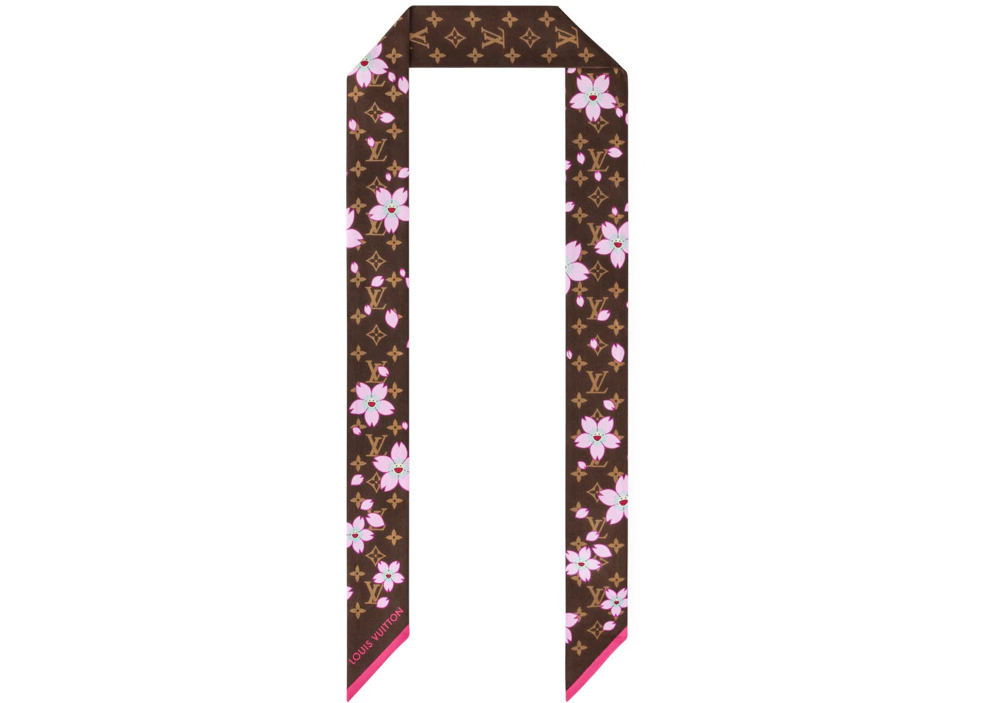 Louis Vuitton x Takashi Murakami Bandeau Monogram Fleur de Cerisier BB-Sakura Marron