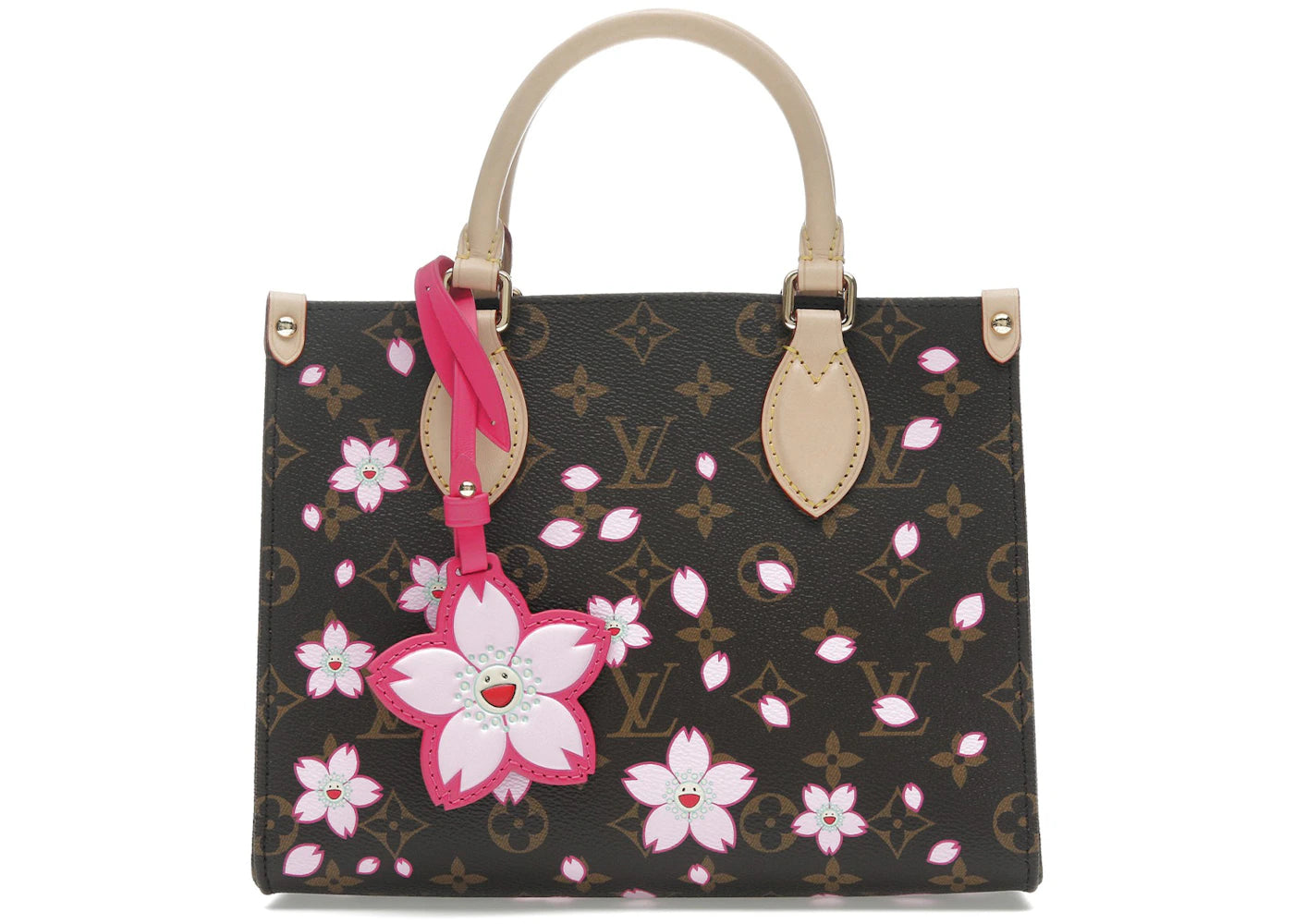 Louis Vuitton x Takashi Murakami OnTheGo-PM Sakura Brown