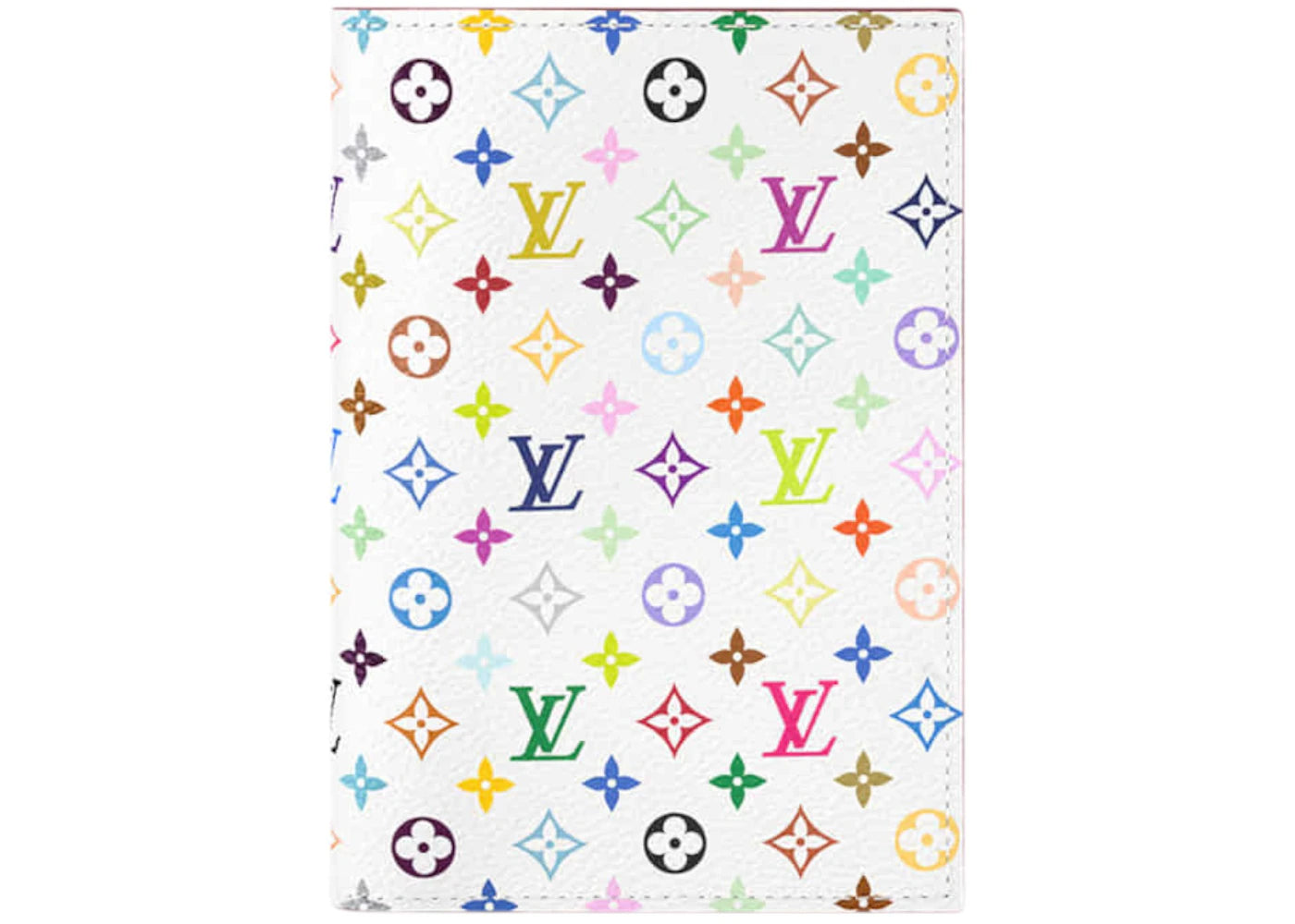 Louis Vuitton x Takashi Murakami Passport Cover-White Multicolored