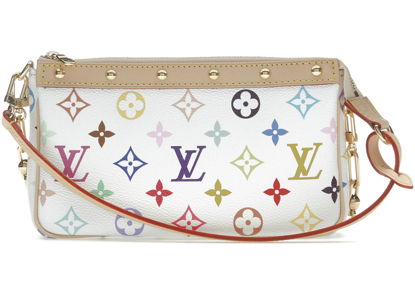 Louis Vuitton x Takashi Murakami Pochette Accessoires-White Multicolored
