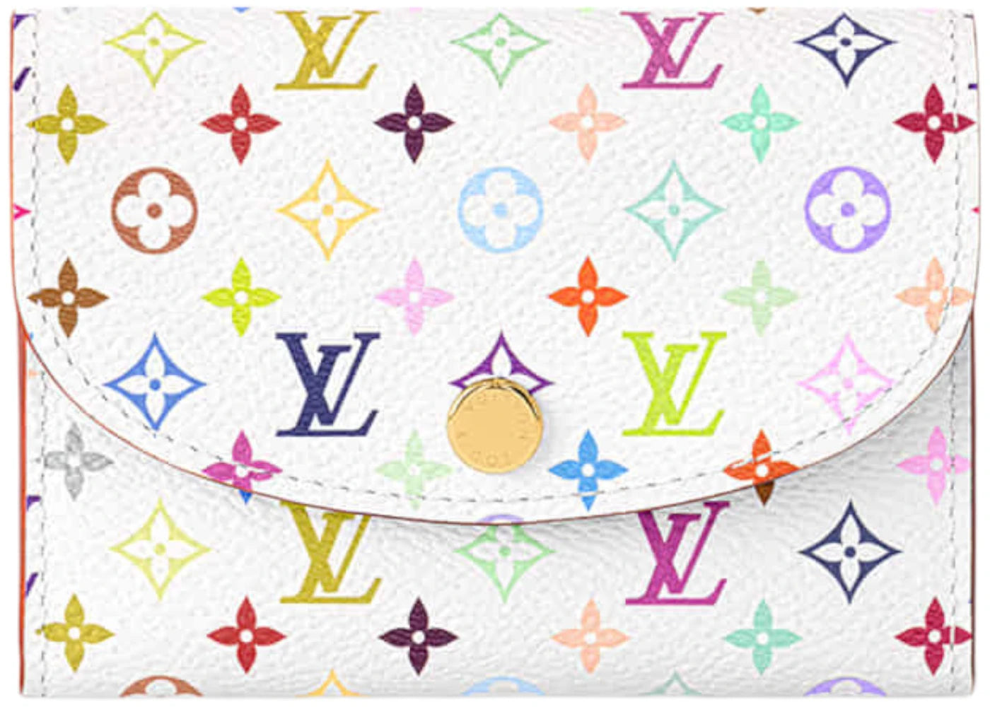 Louis Vuitton x Takashi Murakami Rosalie Coin Purse-White Multicolored