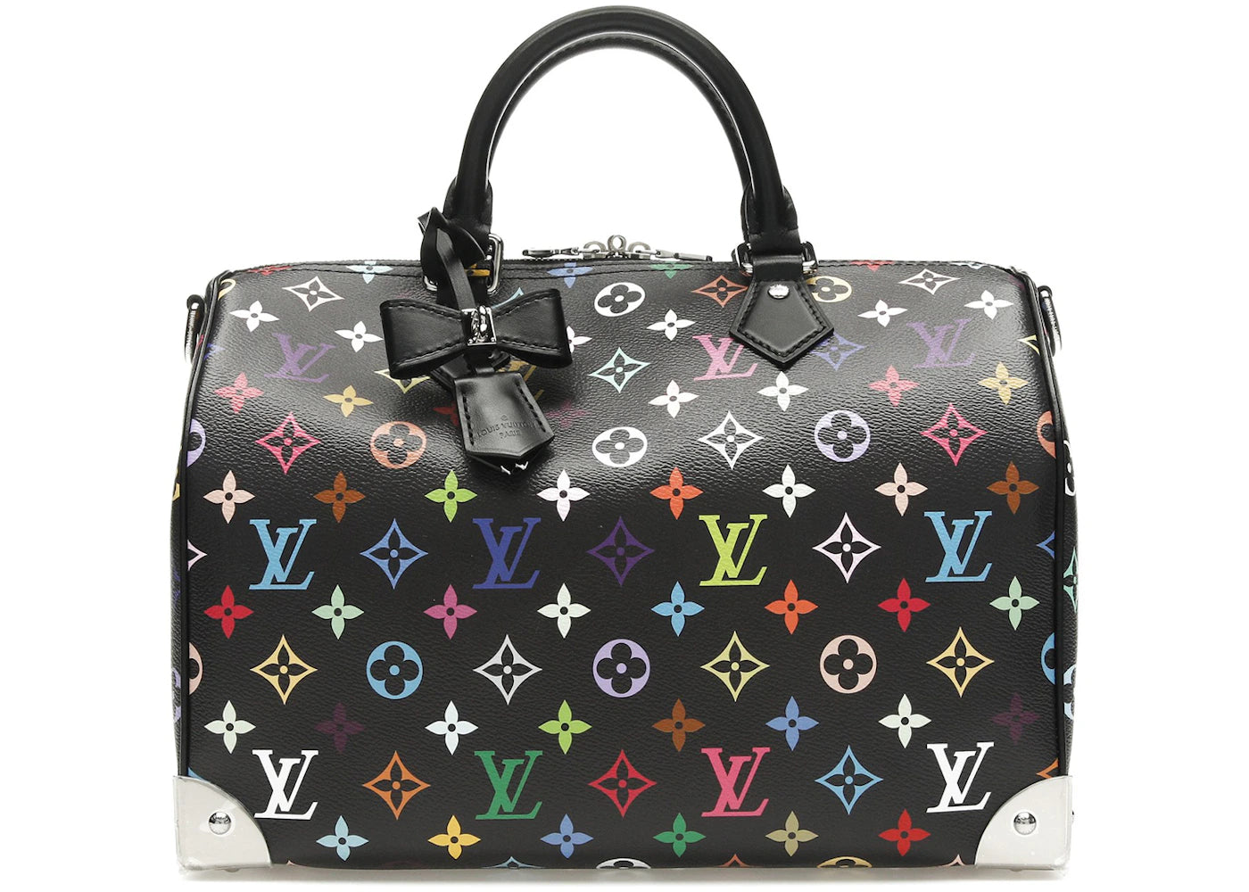 Louis Vuitton x Takashi Murakami Speedy Soft-30 Black Multicolored