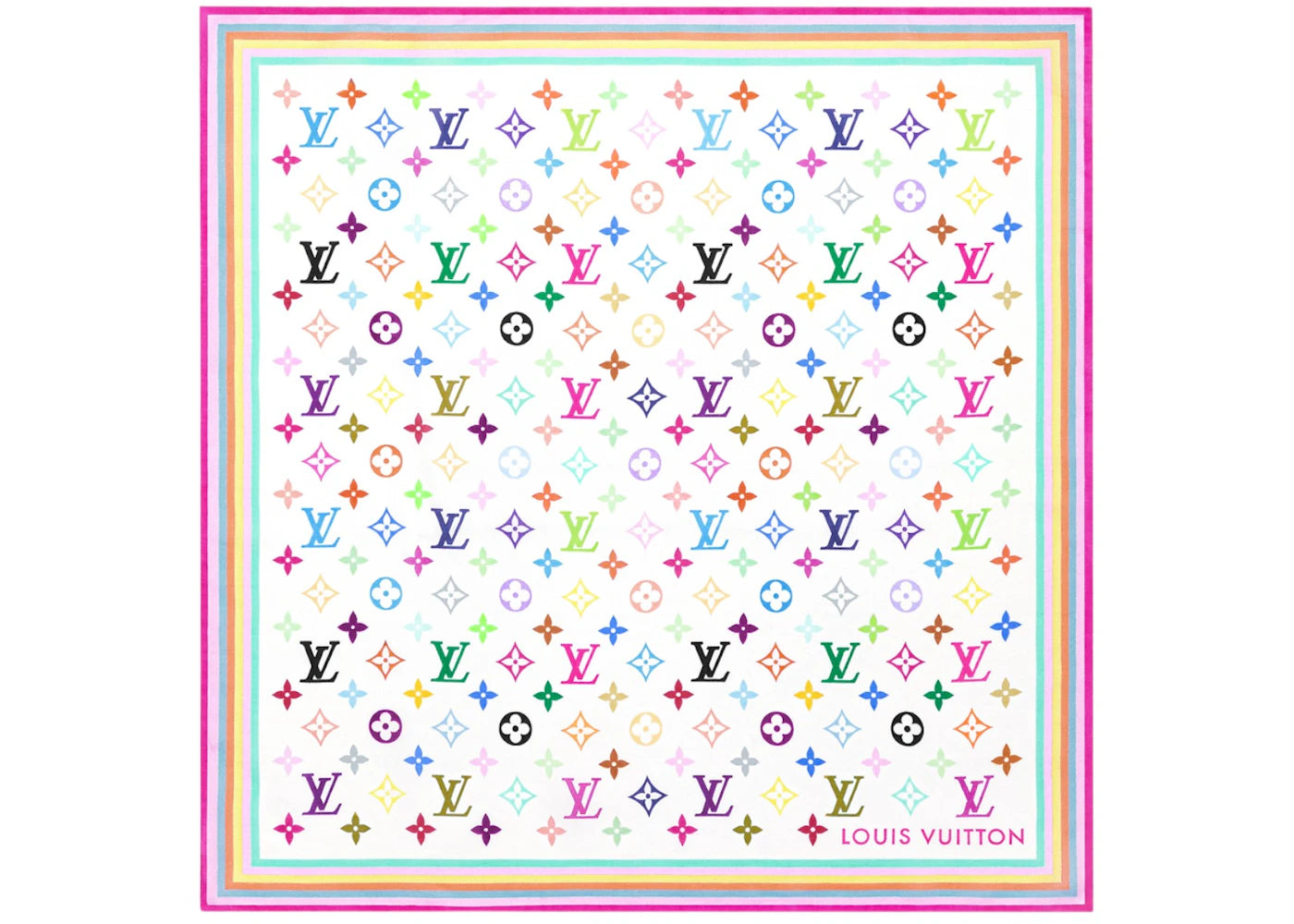 Louis Vuitton x Takashi Murakami Square 55-White Multicolored