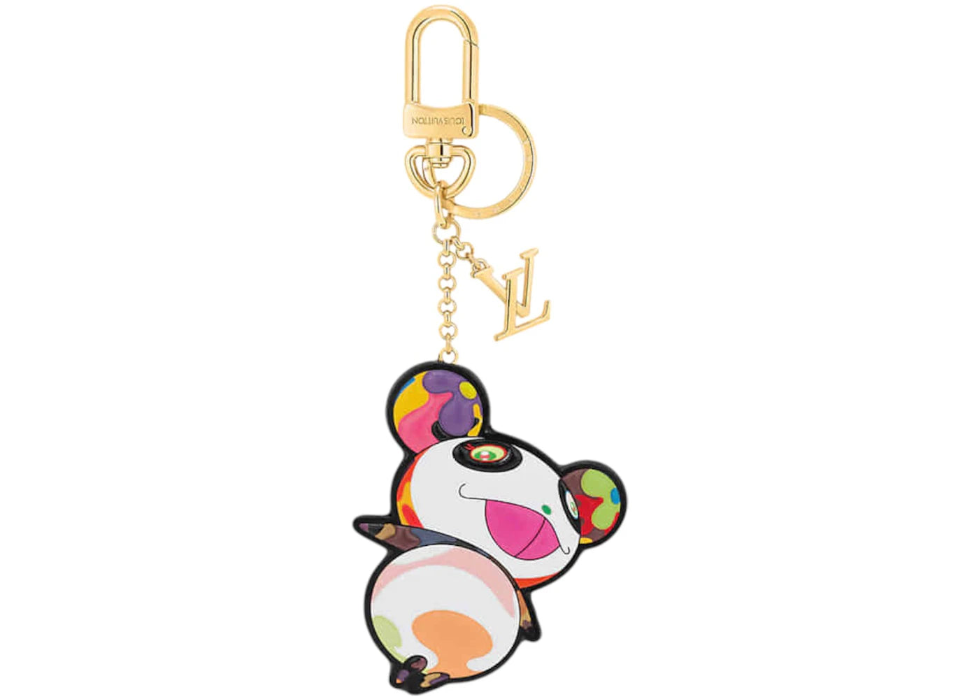 Louis Vuitton x Takashi Murakami Superflat Panda Key Holder-Multicolor