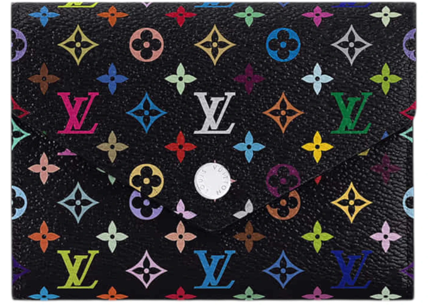 Louis Vuitton x Takashi Murakami Victorine Wallet-Black Multicolored