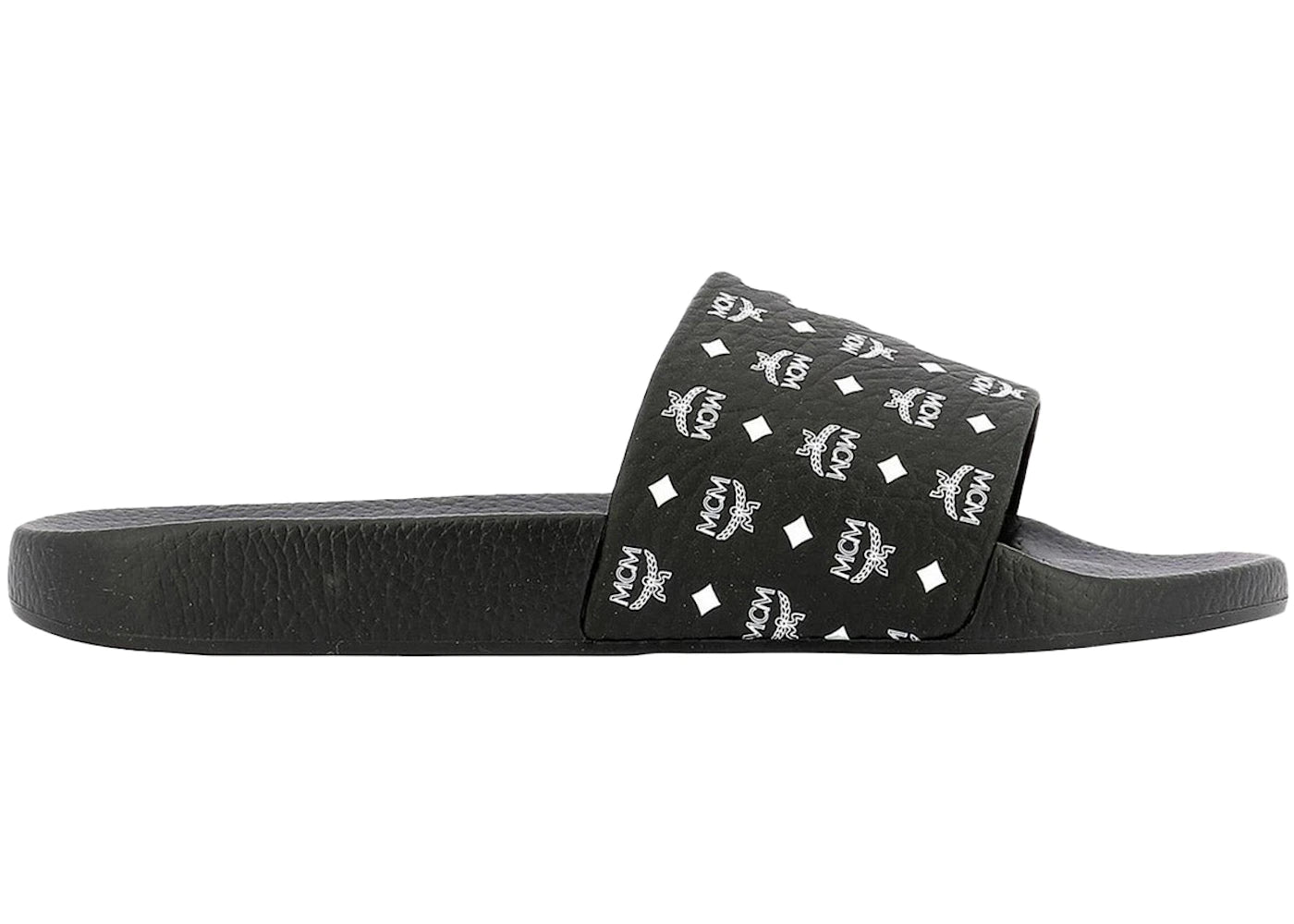 MCM Monogram Slides-Black White