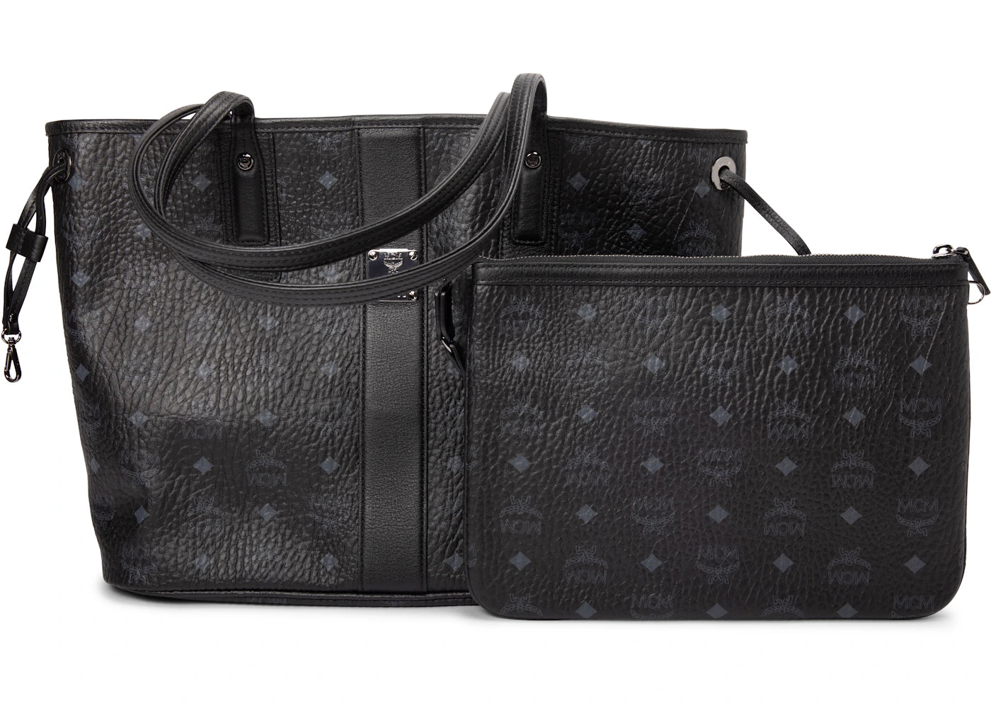 MCM Reversible Liz Shopper Visetos Medium Black - main view