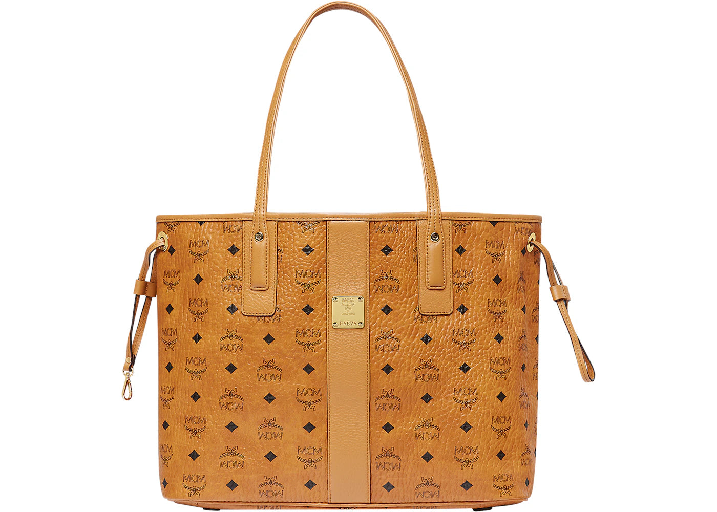MCM Reversible Liz Shopper Visetos Medium Cognac - main view