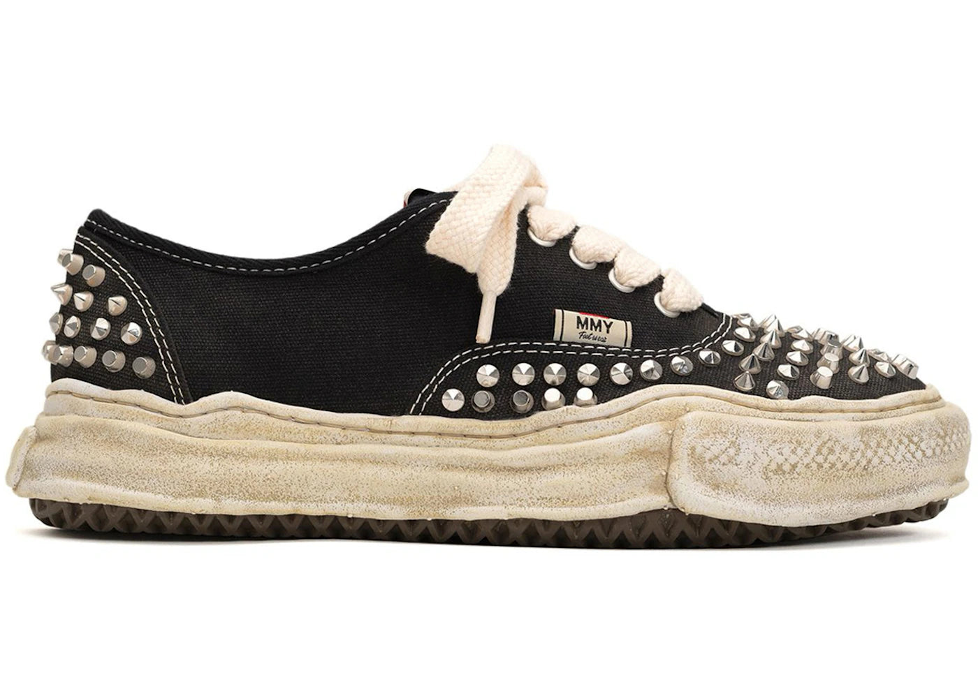 Maison Mihara Yasuhiro Baker OG Sole Studded Canvas Low-Black