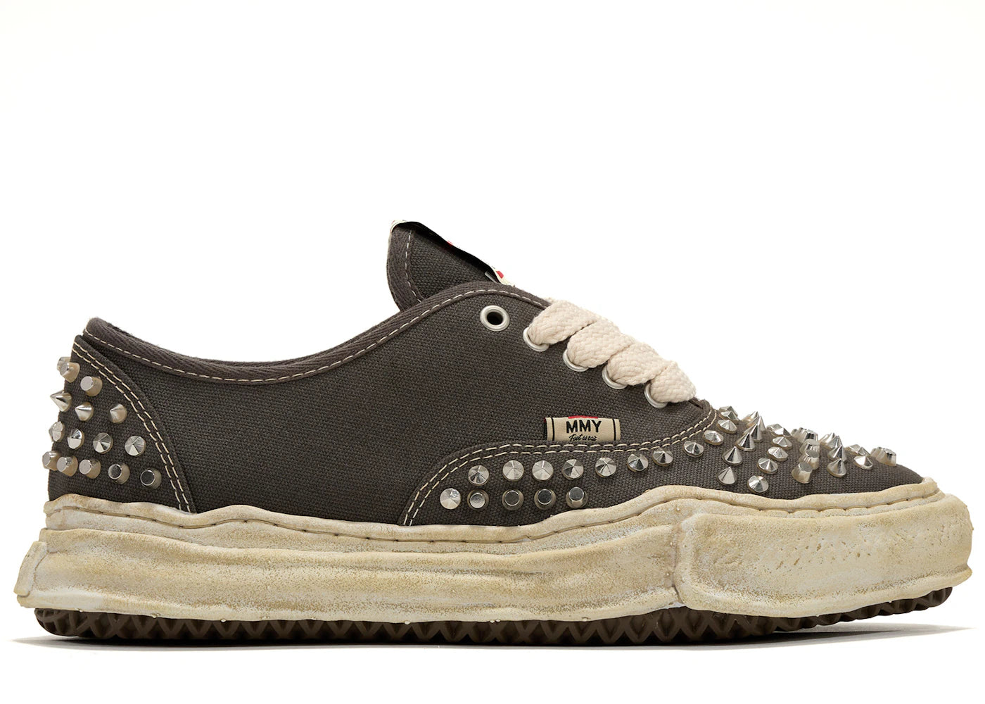 Maison Mihara Yasuhiro Baker OG Sole Studded Canvas Low-Grey