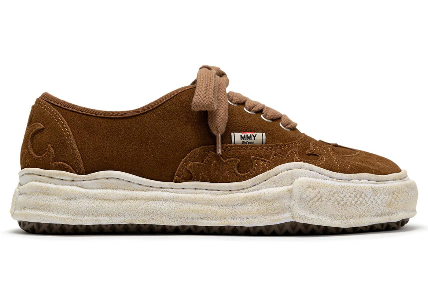 Maison Mihara Yasuhiro Baker OG Sole Western Detail Suede Low Brown