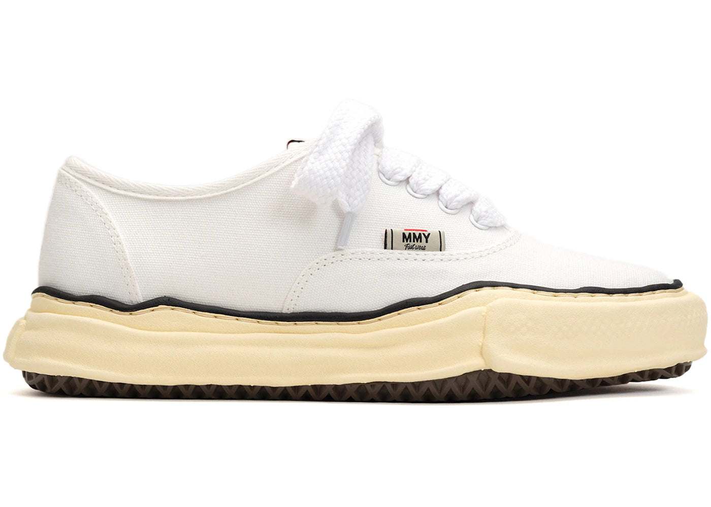 Maison Mihara Yasuhiro Baker Vintage-Like OG Sole Canvas Low-White