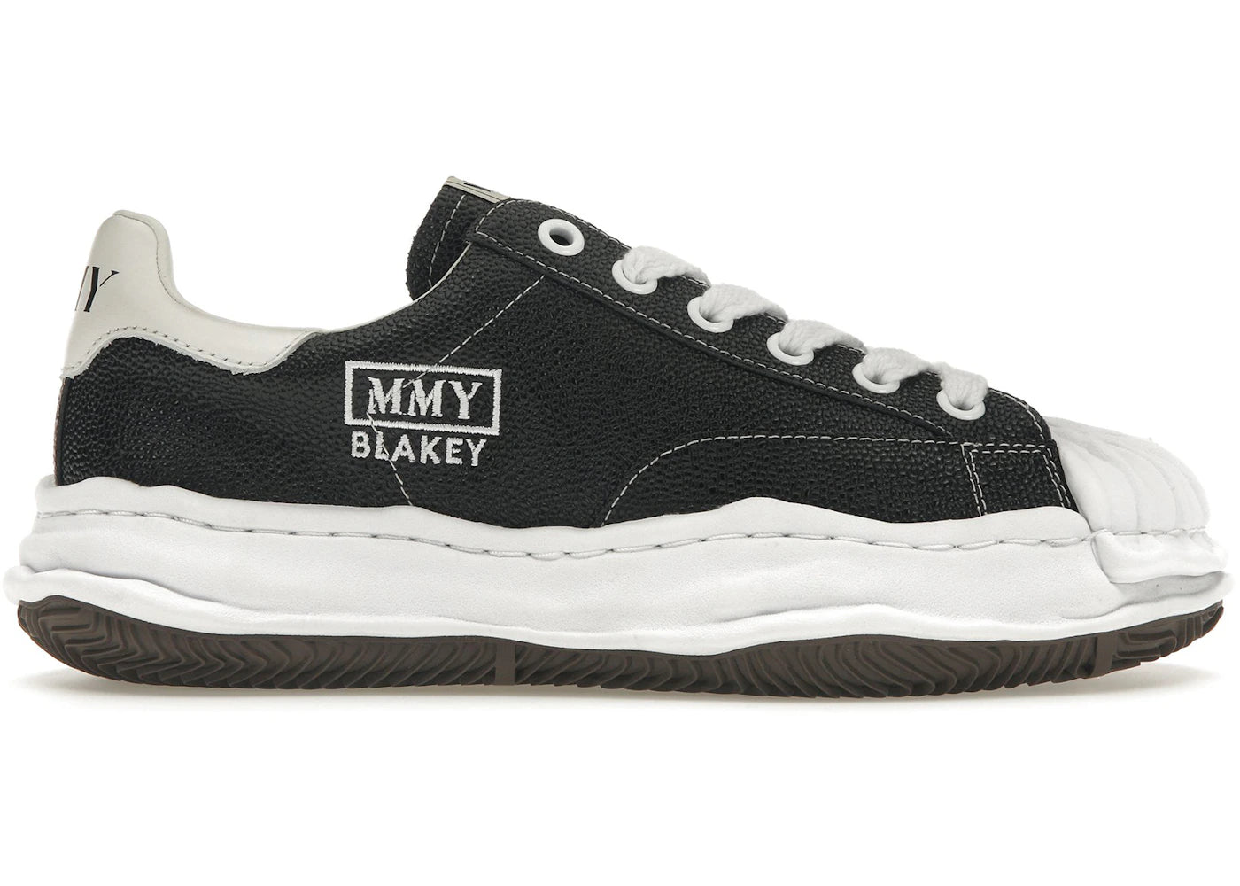 Maison Mihara Yasuhiro Blakey OG Sole Embossed Leather Low-Black