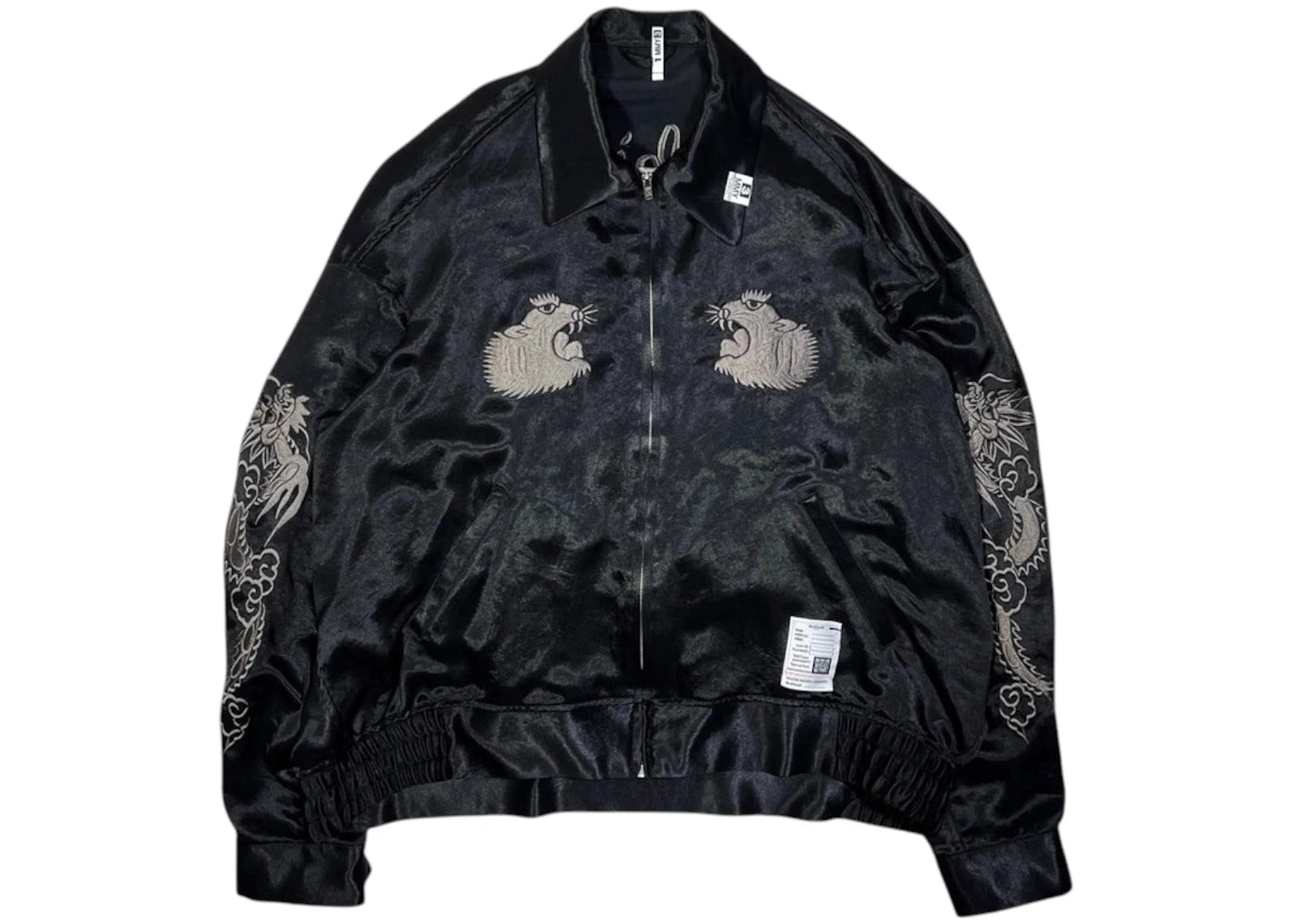 Maison Mihara Yasuhiro Collared Souvenir Jacket Black