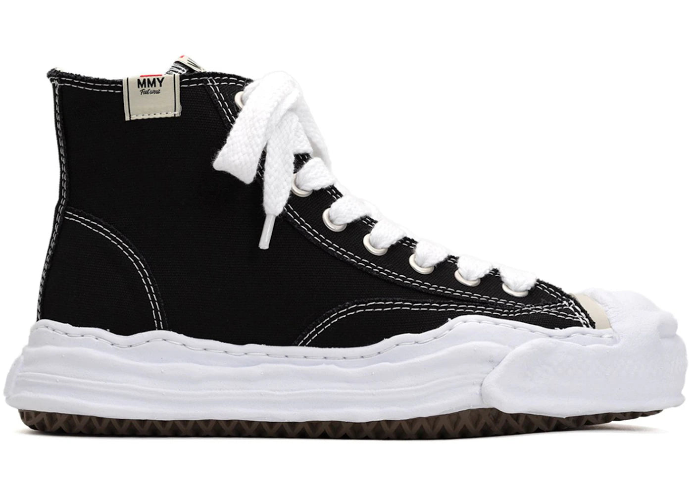 Maison Mihara Yasuhiro Hank OG Sole Canvas Hi-Black White