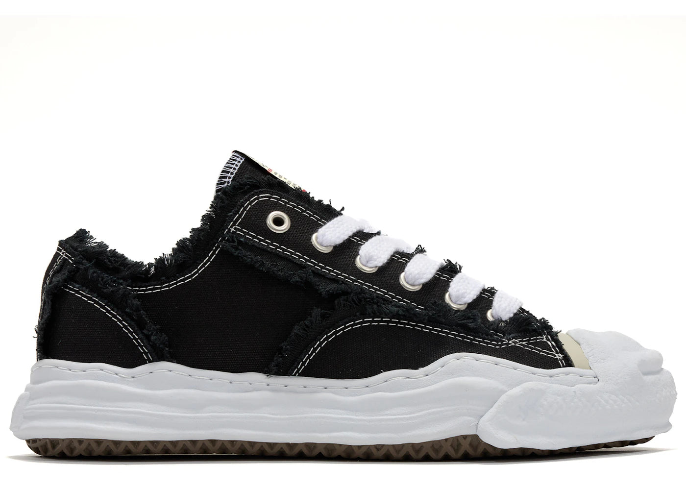 Maison Mihara Yasuhiro Hank OG Sole Canvas Low-Frayed Black