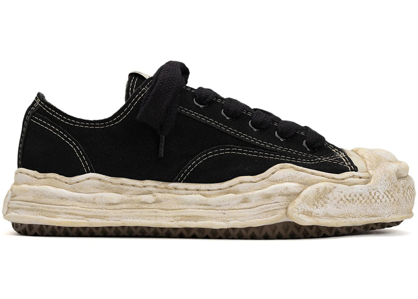 Maison Mihara Yasuhiro Hank OG Sole Suede Low-Black White