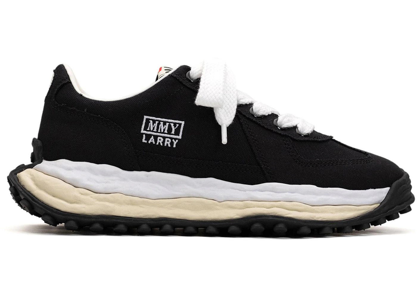 Maison Mihara Yasuhiro Larry OG Sole Canvas Low-Black White