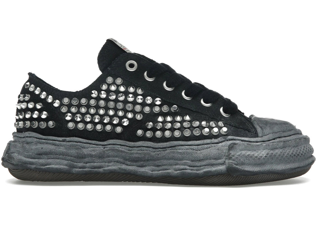 Maison Mihara Yasuhiro Peterson 23 OG Sole Studded Canvas Low Black Black