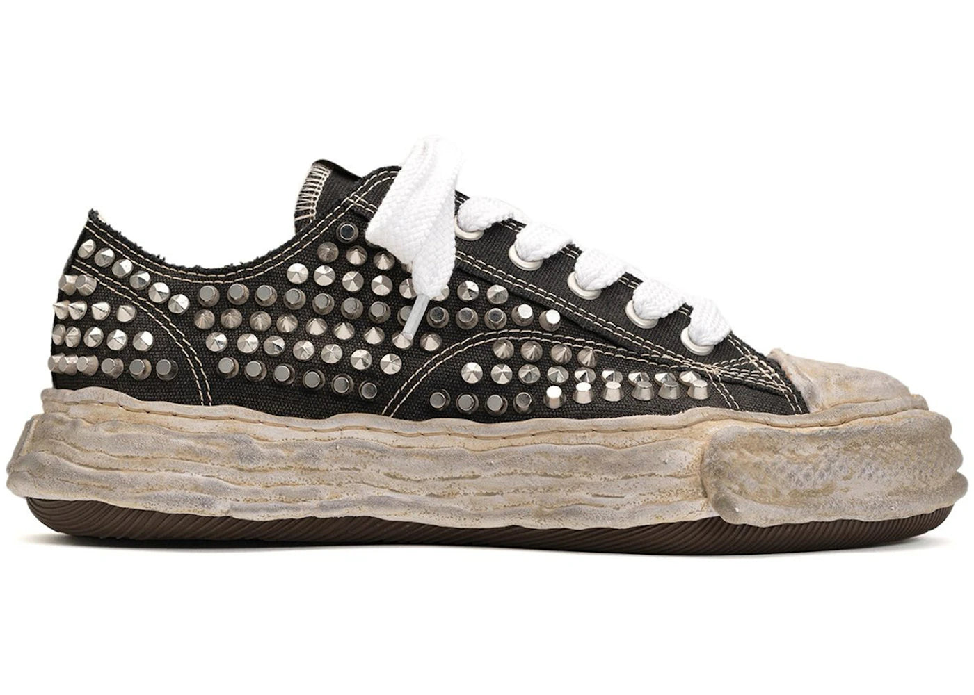 Maison Mihara Yasuhiro Peterson 23 OG Sole Studded Canvas Low-Black