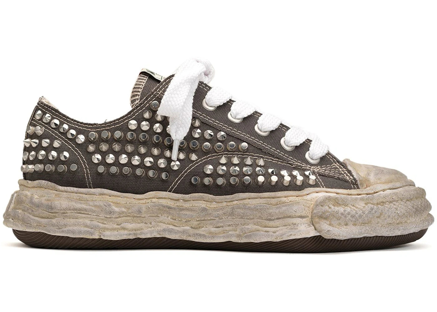 Maison Mihara Yasuhiro Peterson 23 OG Sole Studded Canvas Low-Grey