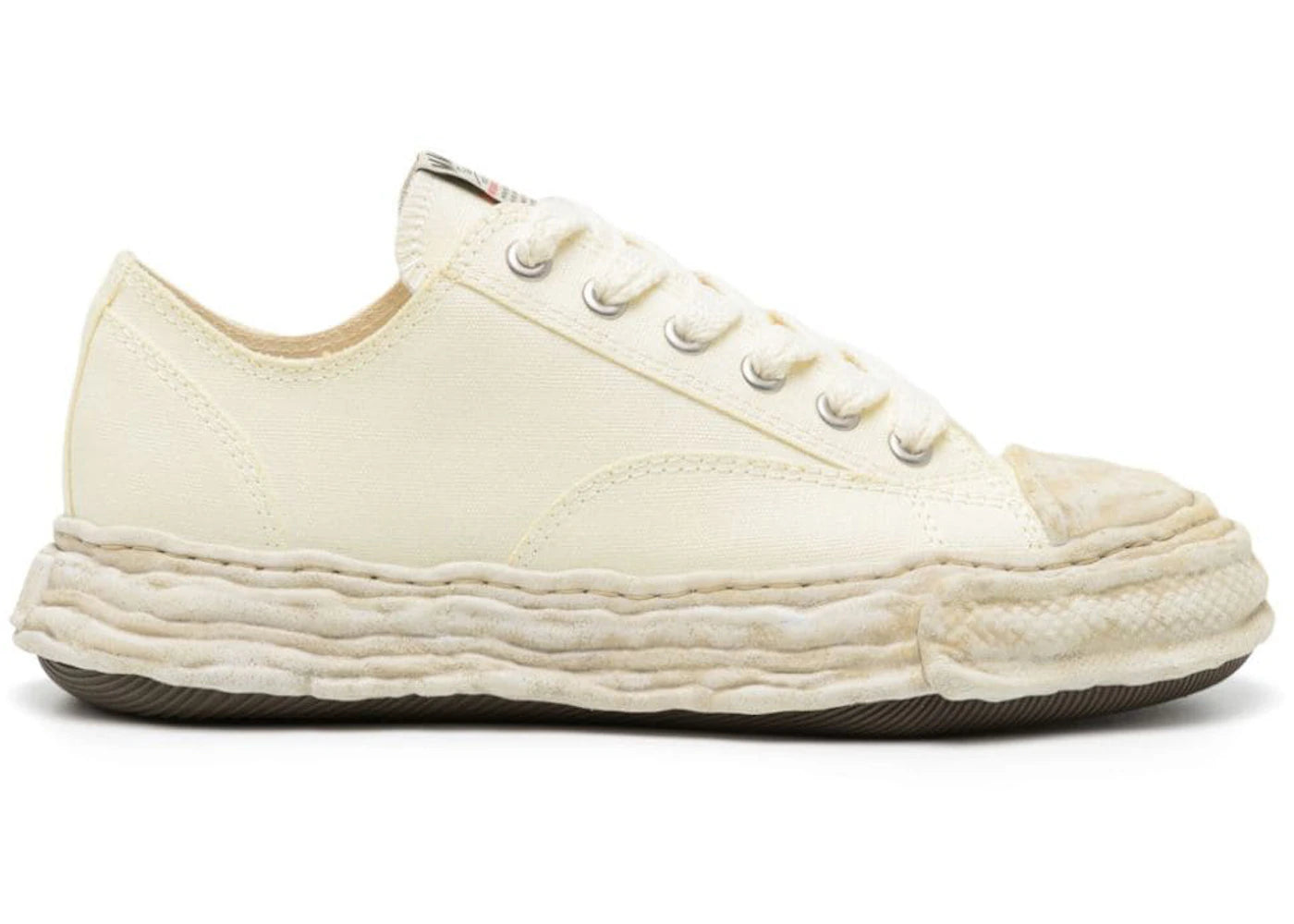 Maison Mihara Yasuhiro Peterson 23 OG Sole Canvas Low-Garment Dyed White