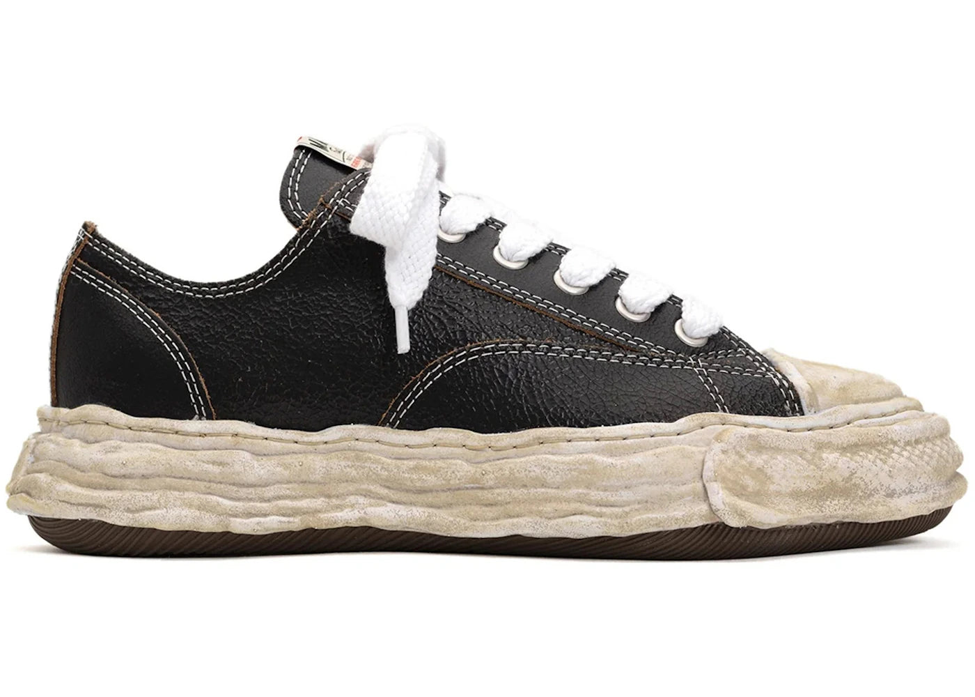 Maison Mihara Yasuhiro Peterson OG Sole Leather Low-Cracking Leather Black White