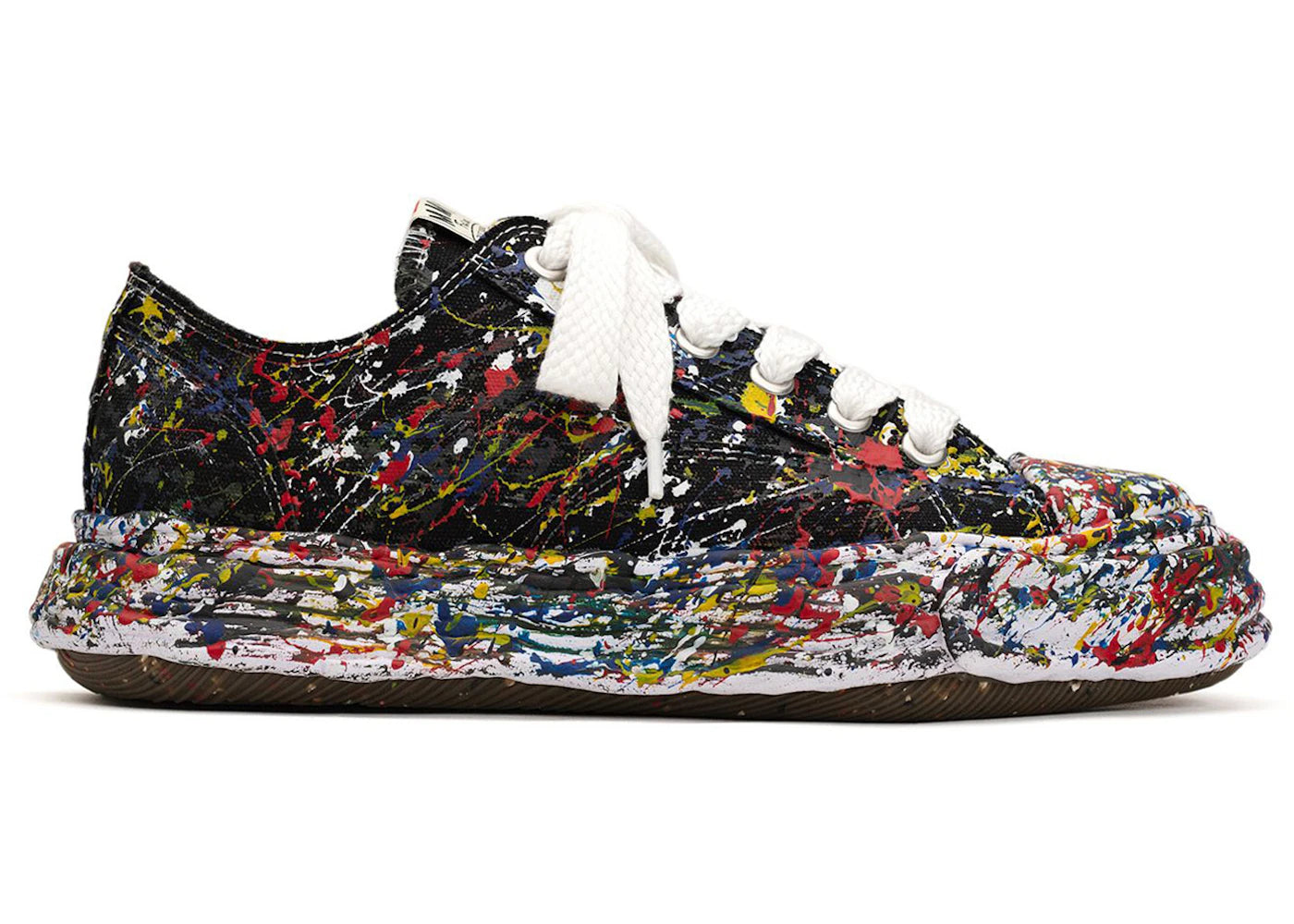 Maison Mihara Yasuhiro Peterson23 OG Sole Canvas Low-Sputtering Paint Black White