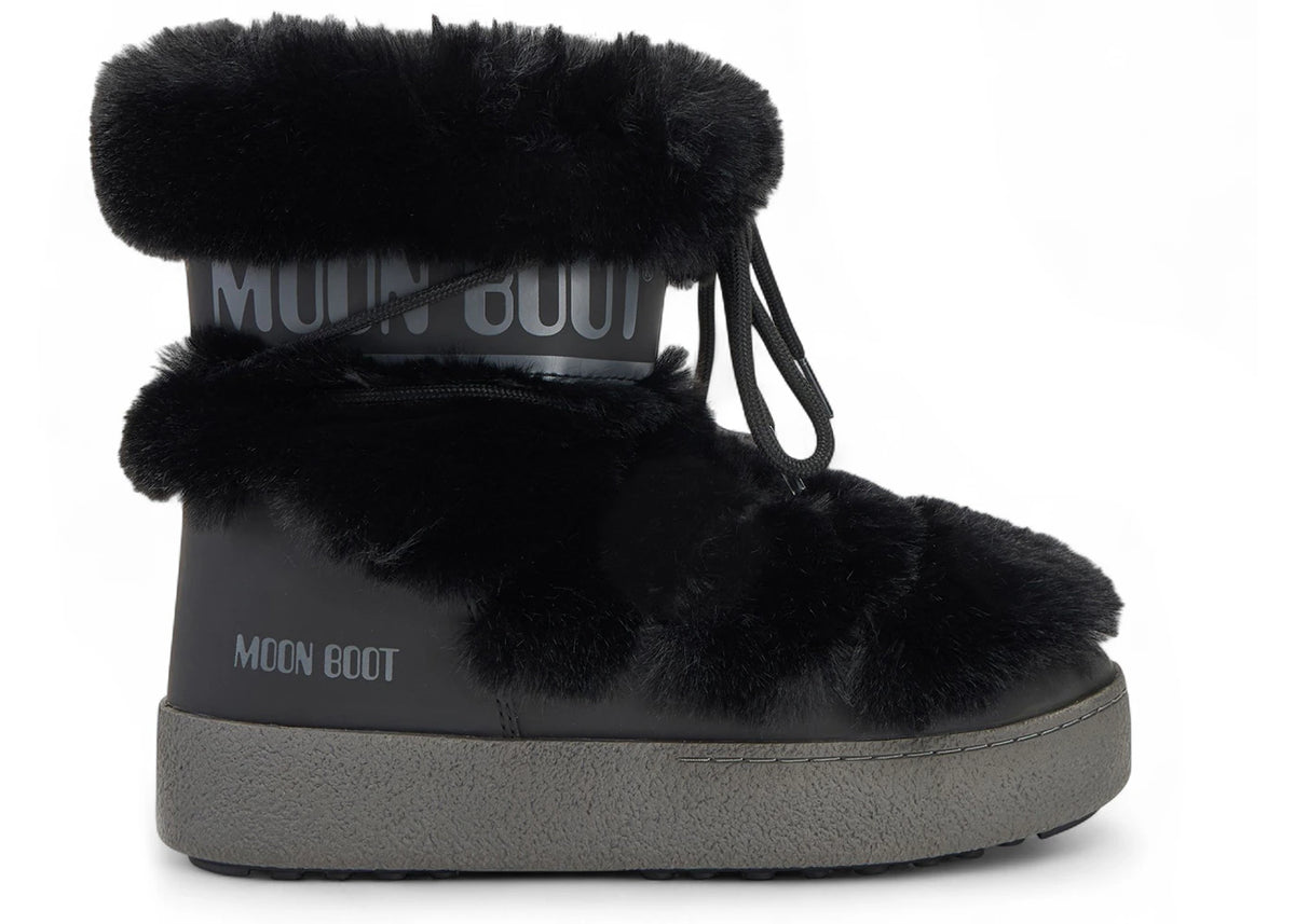 Moon Boot Ltrack Faux Fur WP Black - main view
