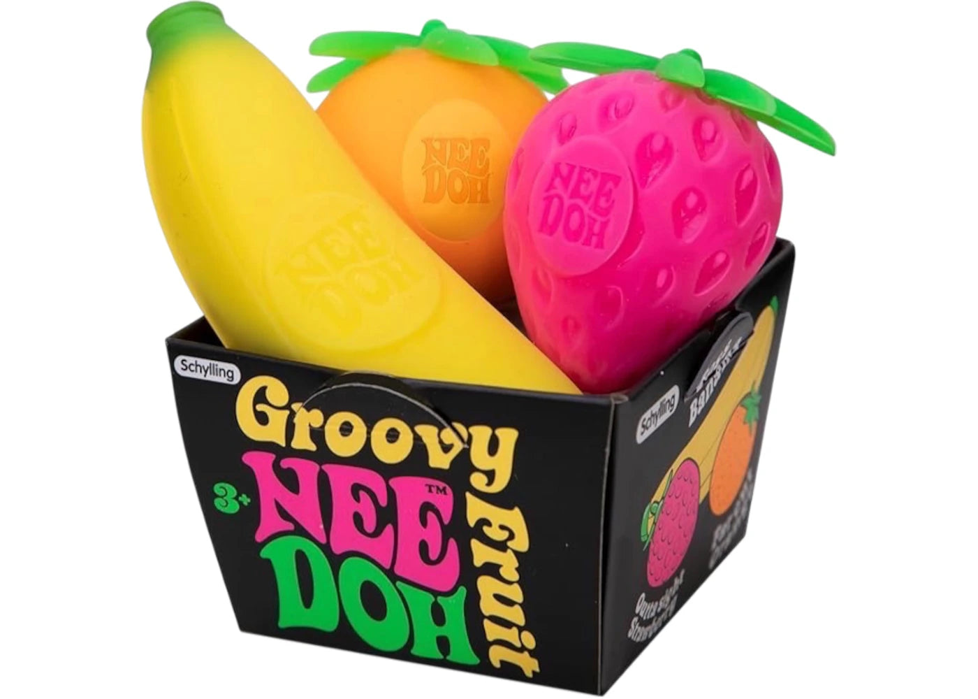 NeeDoh Groovy Fruit Squishy Fidget Toy Multicolor - main view
