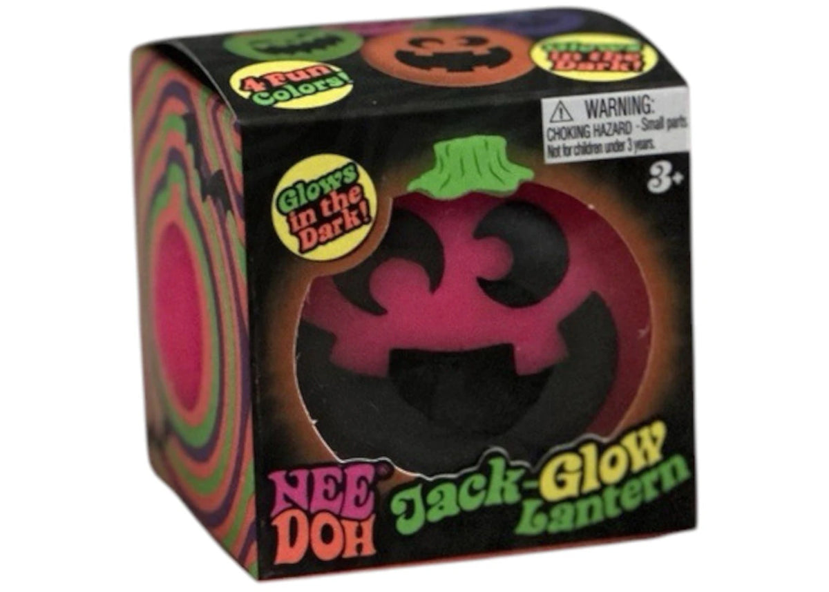 NeeDoh Jack-Glow Lantern Glow-in-the-Dark Squishy Fidget Toy Pink - main view