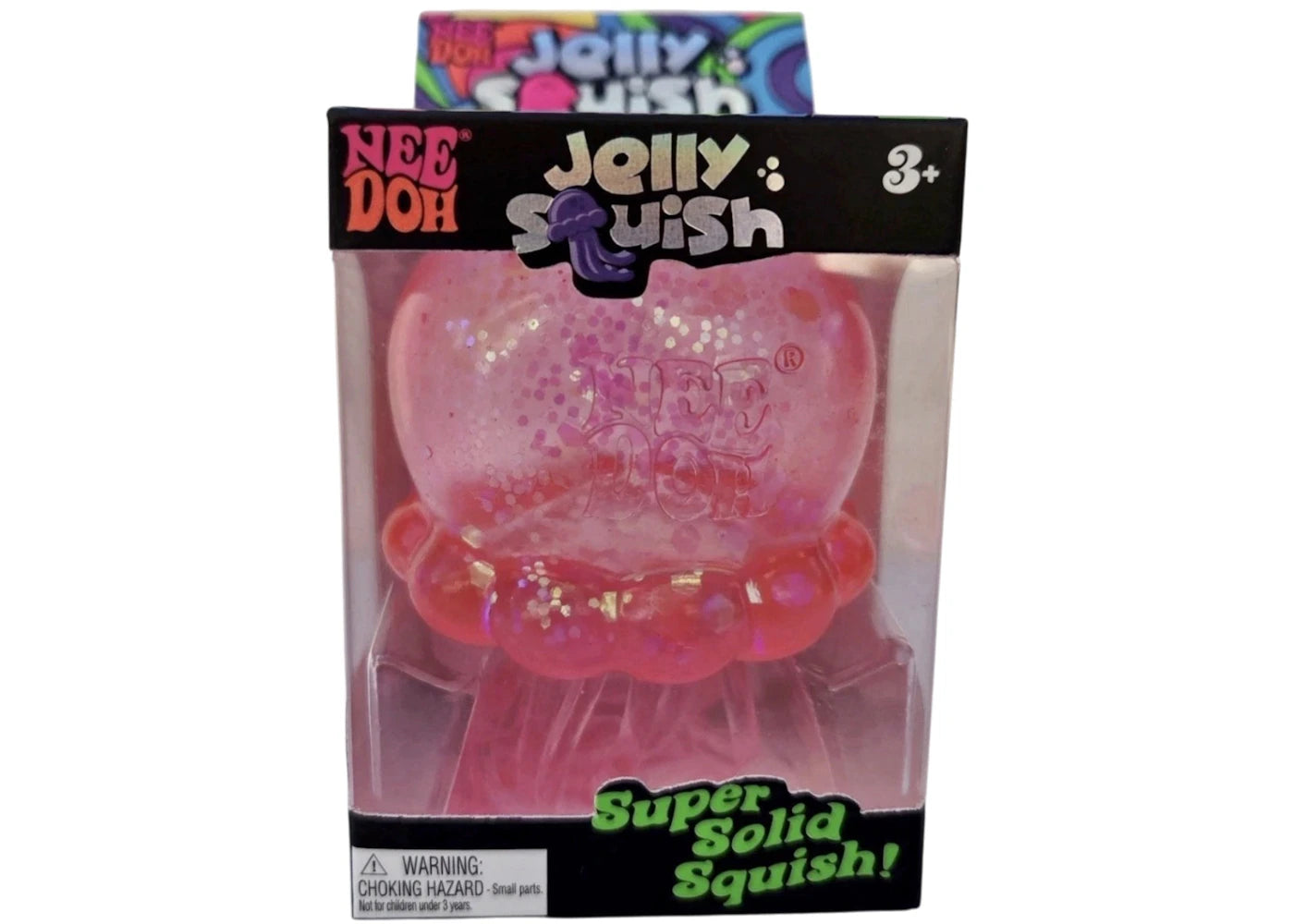 NeeDoh JellySquish Squishy Fidget Toy Pink - main view