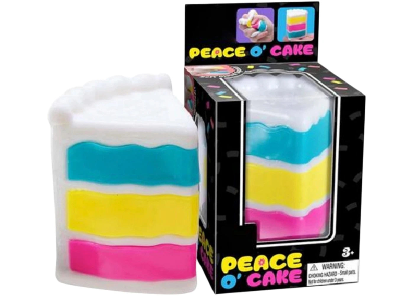 NeeDoh Peace O’ Cake Squishy Fidget Toy - main view