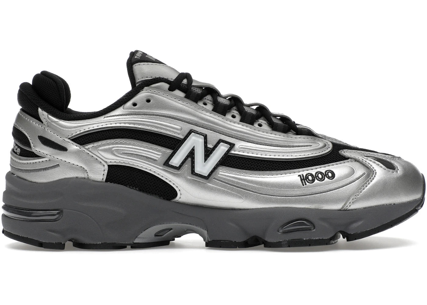 New Balance 1000-Black Silver Metallic