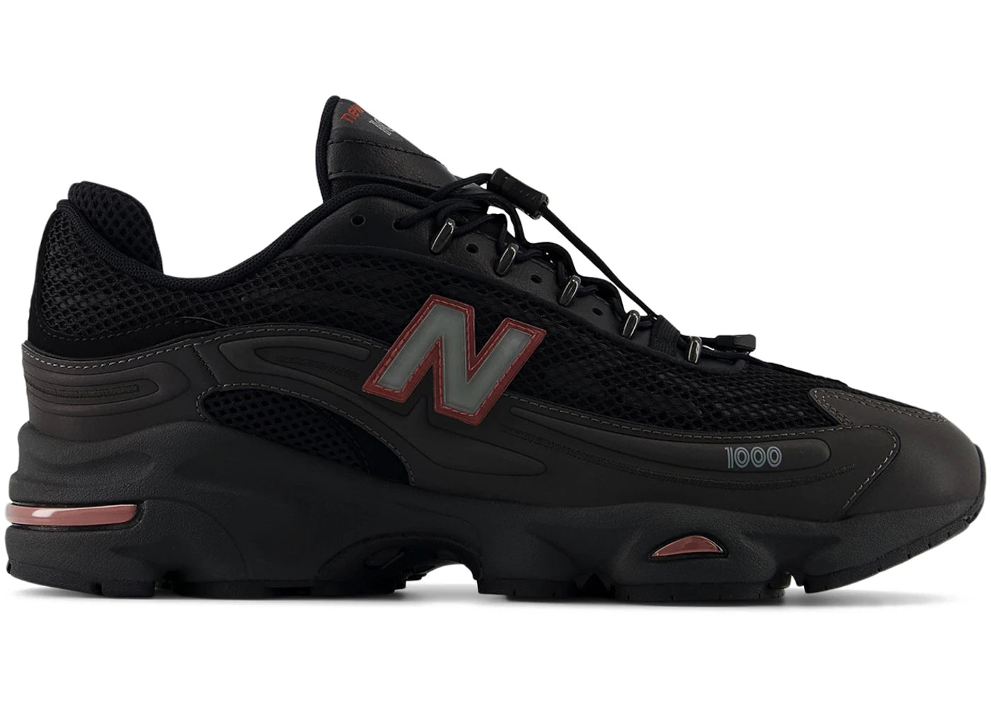 New Balance 1000G Noir Métallisé Rouge Roche