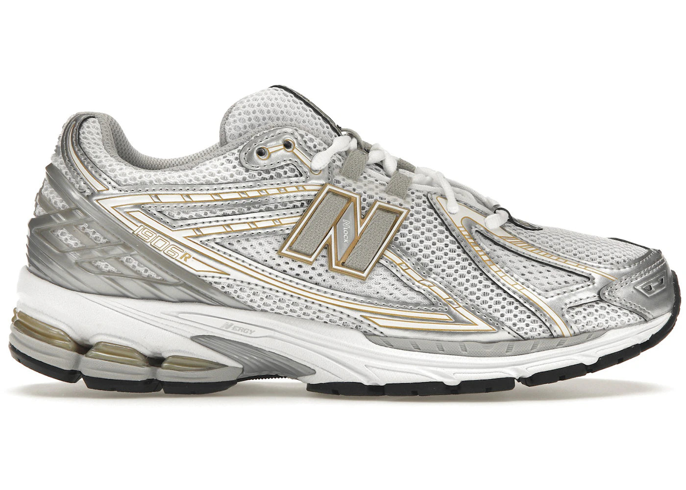 New Balance 1906R-White Rain Cloud Silver Metallic
