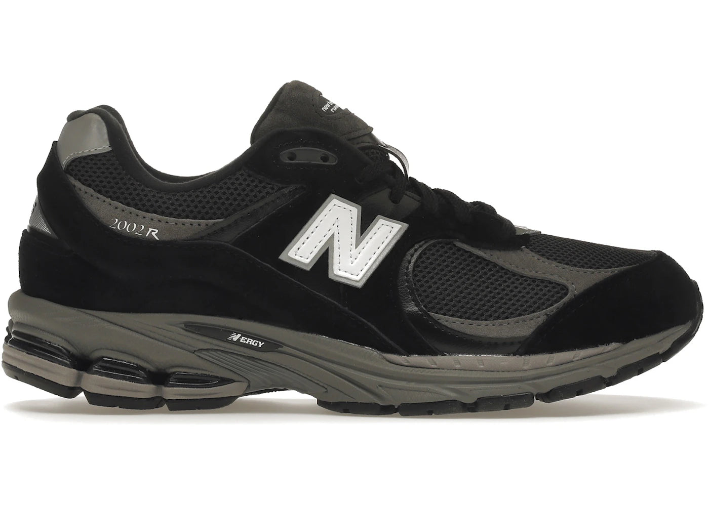 New Balance 2002R-Black Dark Grey White